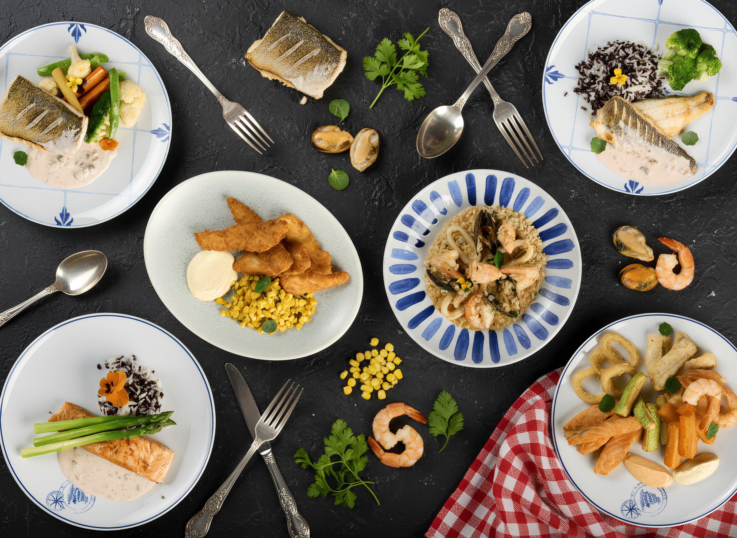 Упакованные блюда для доставки